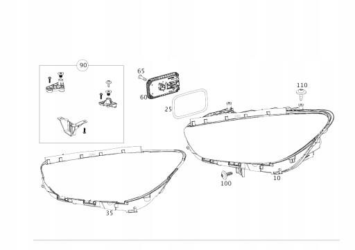 A2479064701 - ФАРА ПЕРЕДНЯ ПРАВА ЛІВА MERCEDES B КЛАС W247