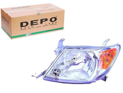 PRO/212-11G9L-LD-EM DEP - ФАРА TOYOTA HILUX H4 05-15 LE DEPO