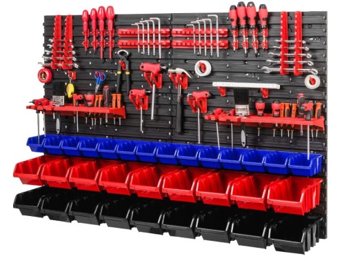 НАСТІННА ПОЛИЦЯ З КОНТЕЙНЕРАМИ ДЛЯ ІНСТРУМЕНТІВ