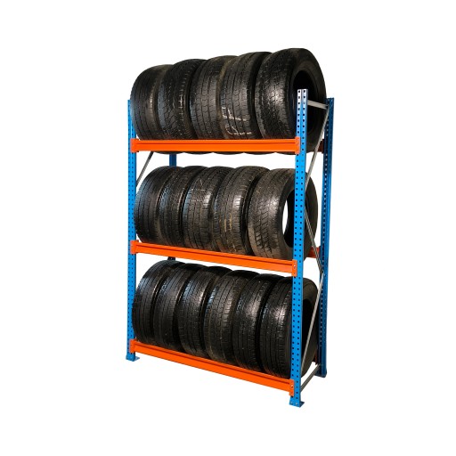 ПОЛИЦЯ ШИНА підставка колеса диски суцільні металеві H=2000мм 300кг 3 рівня