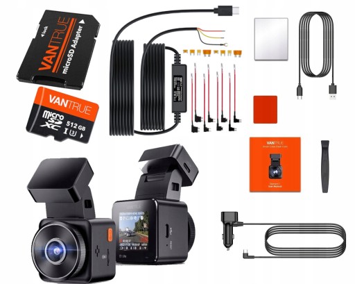 VANTRUE E1 LITE HDR WI-FI РЕКОРДЕР 512 ГБ ACC