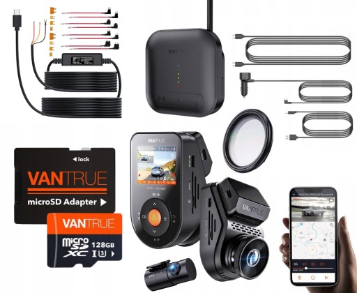 VANTRUE S1 PRO 2CH RECORDER 128GB ACC ADAPTER + CPL FILTER + LTE МОДУЛЬ 01