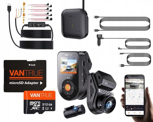 АДАПТЕР ЗАПИСУВАЧА VANTRUE S1 PRO 2CH 512 ГБ ДЛЯ МОДУЛЯ LTE РЕЖИМУ ПАРКОВКИ 01