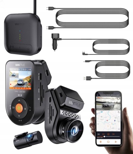 VANTRUE S1 PRO 2CH RECORDER СПЕРЕДНЯ 2.7k ЗАДНЯ FHD WIFI GPS HDR LTE МОДУЛЬ 01