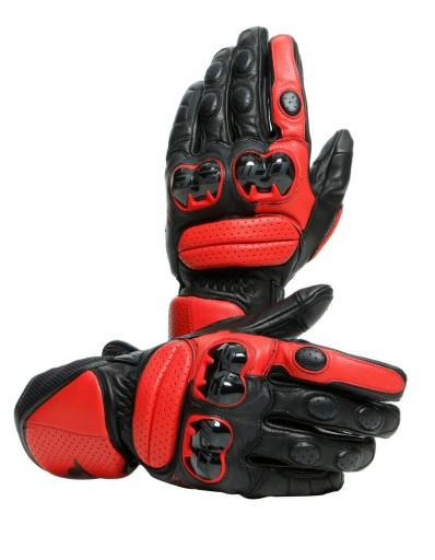 DAINESE IMPETO ЧЕРНЫЕ ЛАВА-КРАСНЫЕ МУЖСКИЕ СПОРТИВНЫЕ МОТОЦИКЛОВЫЕ ПЕРЧАТКИ