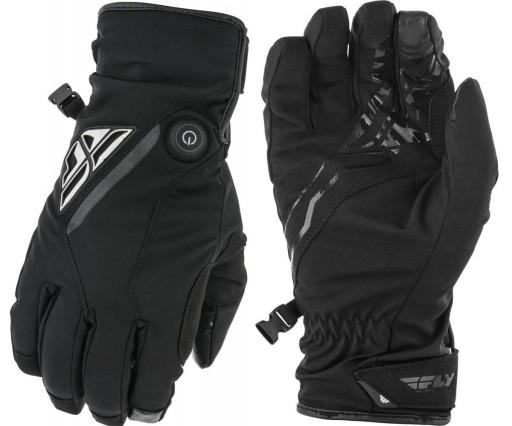 ПЕРЧАТКИ С ПОДОГРЕВОМ ДЛЯ СНЕГОХОДА FLY, ЧЕРНЫЕ 2XL