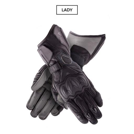 REBELHORN REBEL LADY ЧЕРНЫЕ КОЖАНЫЕ ПЕРЧАТКИ DXS