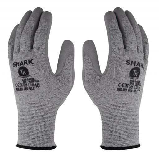Рукавички TK SHARK Construction Work Gloves 12 Pieces Size 10 PROTECTION Grey