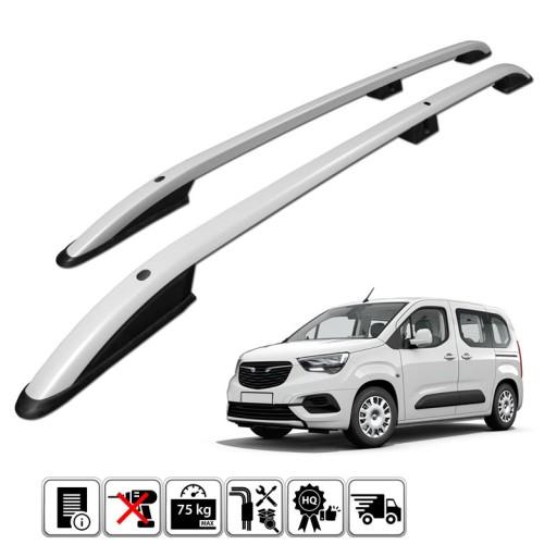 OPCO.73.0003 - Рейлінги на дах для OPEL COMBO Long L2 + 2018 р.