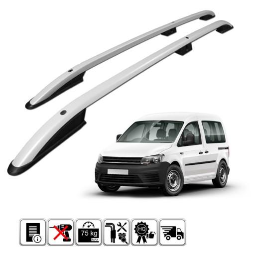 VWCA.73.3660 - РЕЙЛІНГИ НА ДАХ ДЛЯ VOLKSWAGEN CADDY 03-2020 КОРОТКІ
