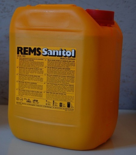 REMS РЕЗЬБОНАРЕЗНОЙ АГЕНТ SANITOL 5L ДЛЯ УСТАНОВКИ ПИТЬЕВОЙ ВОДЫ
