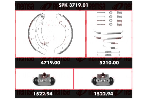 SPK 3719.01 - REMSA REMSA АВТОЗАПЧАСТИНИ