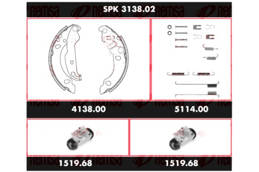 SPK 3138.02 - REMSA REMSA АВТОЗАПЧАСТИНИ