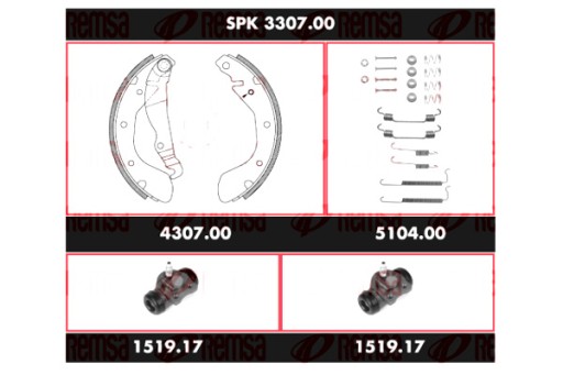 SPK 3307.00 - REMSA REMSA АВТОЗАПЧАСТИНИ