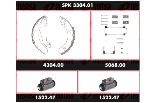 SPK 3304.01 - REMSA REMSA АВТОЗАПЧАСТИНИ