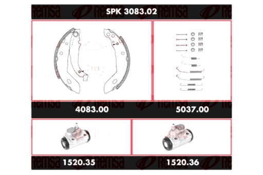 SPK 3083.02 - REMSA REMSA АВТОЗАПЧАСТИНИ