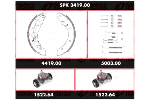 SPK 3419.00 - REMSA REMSA АВТОЗАПЧАСТИНИ