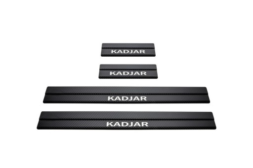 RENAULT KADJAR Накладки на пороги из нержавеющей стали 304 с карбоновой отделкой