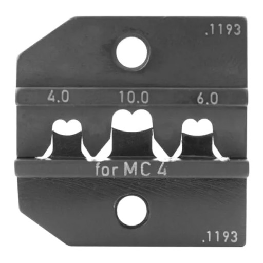 Обтискна матриця RENNSTEIG для фотоелектричних з'єднувачів MC4 (4-секційна)