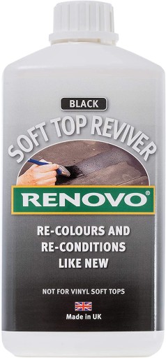 RENOVO SOFT TOP REVIVER BLACK КРАСКА КАБРИОЛЕТ 1Л