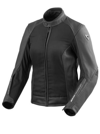 REV'IT! Запал 3 - чорний - жіноча текстильна та шкіряна куртка 42
