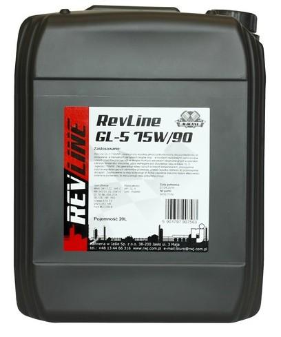 REVLINE ПОЛУСИНТЕТИЧЕСКОЕ GL-5 75W90 20л MB 235.8