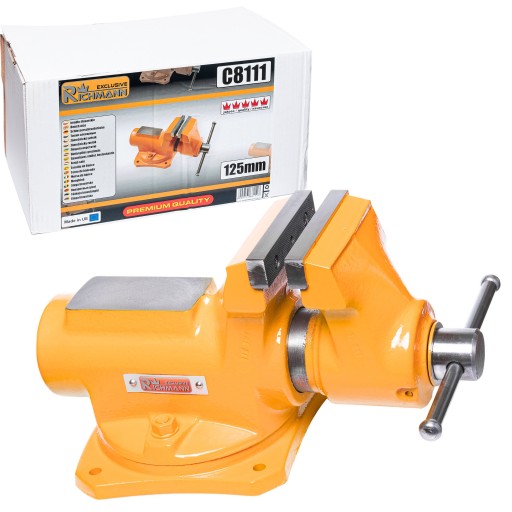 Тиски слесарные поворотные кованые 125 мм CORONA C8111