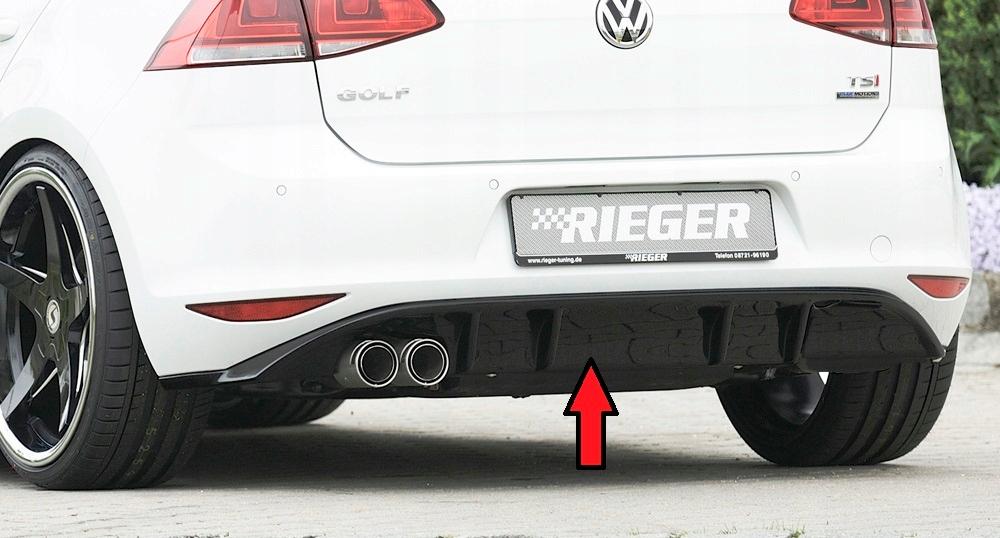 Rieger спойлер заднего бампера диффузор VW Golf 7 GTI