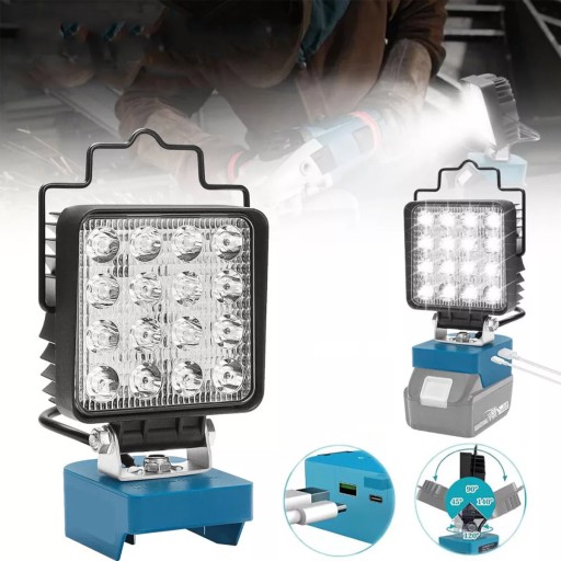 РАБОТА ДЛЯ ГАЛОГЕННОЙ ЛАМПЫ Makita Портативный фонарик с галогенной лампой 48 Вт