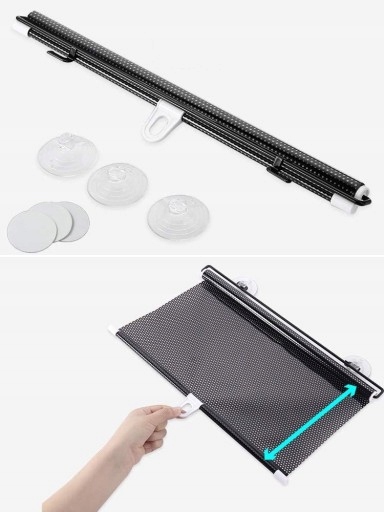 Сонцезахисний козирок з присосками вікно 58X125