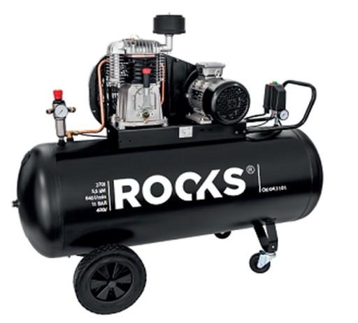 ПОРШНЕВЫЙ КОМПРЕССОР ROKS 270 л - 5,5 л.с. - 640 л/мин - 11 БАР - 400 В