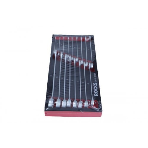НАБОР КОМБИНИРОВАННЫХ КЛЮЧЕЙ ROKS 6–22 ММ, 17 ключей