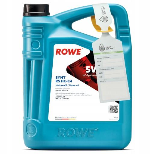 ROWE - HIGHTEC SYNT RS HC-C4 5W30 - 5л