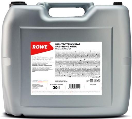 ROWE - HIGHTEC TRUCKSTAR X-TRA 10W40 - 20л
