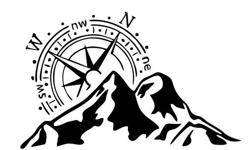 Роза ветров наклейка 65 см x 40 см