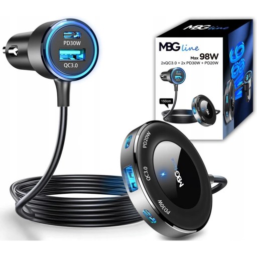 Разветвитель прикуривателя USB зарядное устройство PD C78 Pro