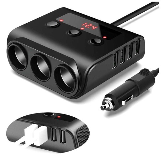 Разветвитель прикуривателя 4x USB зарядное устройство