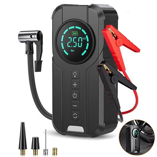 АВТОМОБИЛЬНЫЙ БУСТЕР 12В С КОМПРЕССОРОМ 10000МАЧ 1000А