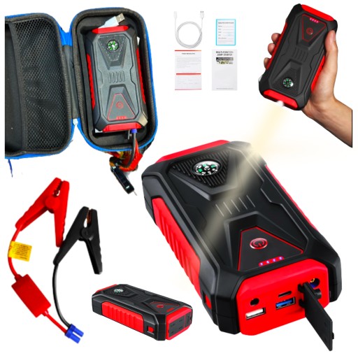 БАГАТОФУНКЦІОНАЛЬНИЙ СТАРТЕР 5в1 JUMP STARTER BOOSTER ДЛЯ АКУМУЛЯТОРА POWERBANK