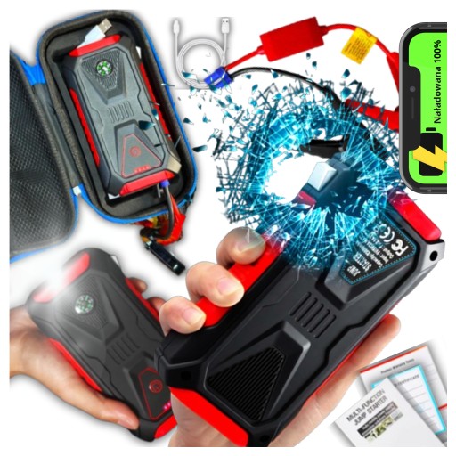 БАГАТОФУНКЦІОНАЛЬНИЙ СТАРТЕР 5в1 JUMP STARTER BOOSTER ДЛЯ АКУМУЛЯТОРА POWERBANK