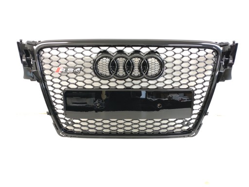 Решетка радиатора RS4 AUDI A4 B8 2007-11 ROMB с PDC, решетка S-line