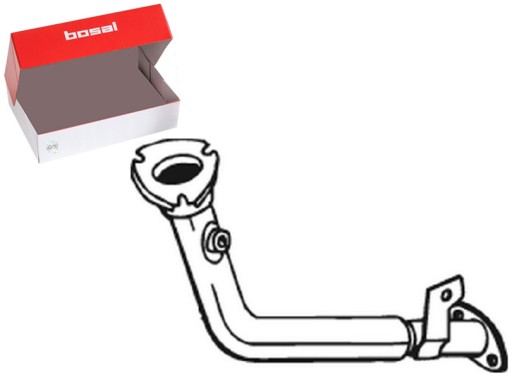 ТРУБА ВЫХЛОПНА ПЕРЕДНЯ PEUGEOT 206 1.4 1.6 09/98-12/12 BOSAL