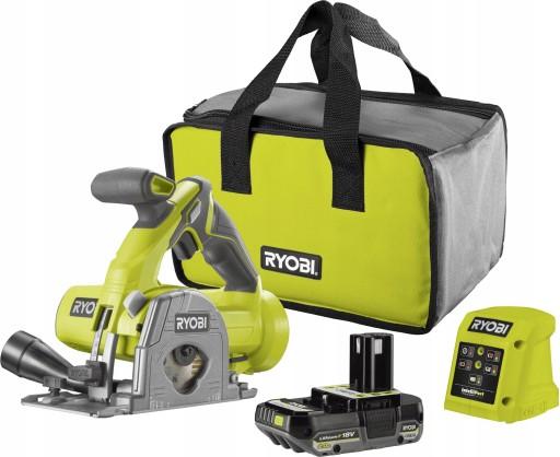 АКУМУЛЯТОРНА ПИЛА ЦИРКУЛЯРНА ПИЛА RYOBI 18V 2.0Ah + СУМКА R18MMS-120S