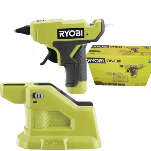 RYOBI АКУМУЛЯТОРНИЙ ПІСТОЛЕТ ДЛЯ ГАРЯЧОГО КЛЕЮ 7 ММ ДОКК-СТАНЦІЯ RGLM18