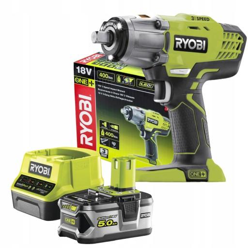 RYOBI АКУМУЛЯТОРНИЙ УДАРНИЙ КЛЮЧ 18V R18IW3 + 5Ah