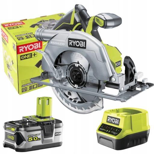 БЕЗЩІТОЧНА ЦИРКУЛЯРНА ПИЛА RYOBI R18CS7-0 +5Ah