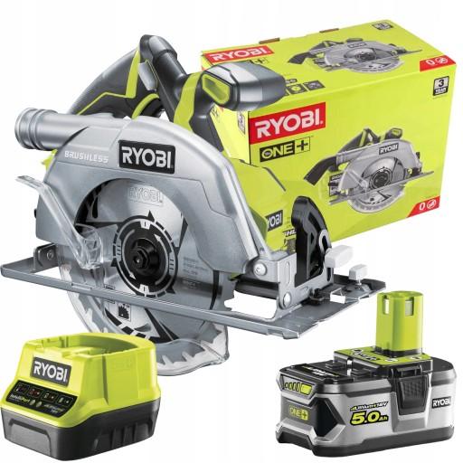 БЕЗЩІТОЧНА ЦИРКУЛЯРНА ПИЛА RYOBI R18CS7-0 +5Ah