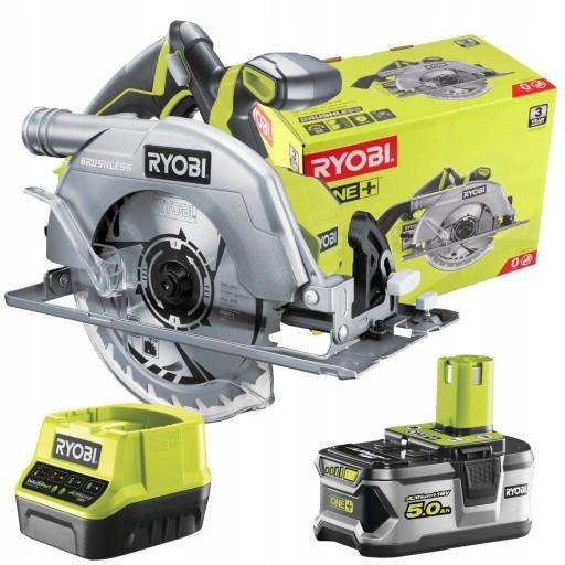 БЕЗЩІТОЧНА ЦИРКУЛЯРНА ПИЛА RYOBI R18CS7-0 +5Ah