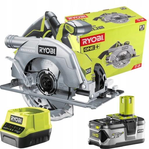 БЕЗЩІТОЧНА ЦИРКУЛЯРНА ПИЛА RYOBI R18CS7 + 4Ah