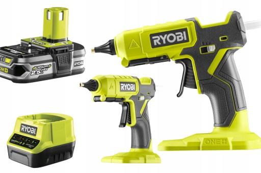 RYOBI АКУМУЛЯТОРНИЙ ПІСТОЛЕТ ДЛЯ ГАРЯЧОГО КЛЕЮ 11-12мм РЕГУЛЮВАННЯ RGL18 2.5Ah